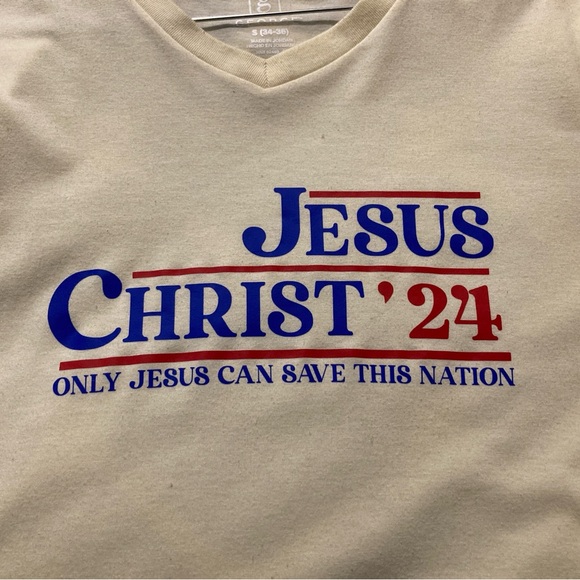 Yellow women's Graphic T-Shirt Jesus Christ 24, Small - Picture 5 of 5